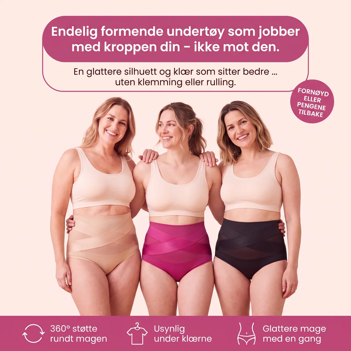 Vanesora Sculpt Brief – høyt liv med 360° støtte